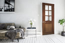 Deanta Walnut Kensington Glazed Pre-finished Internal door