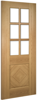 Deanta Oak Kensington Glazed Pre-finished Internal door