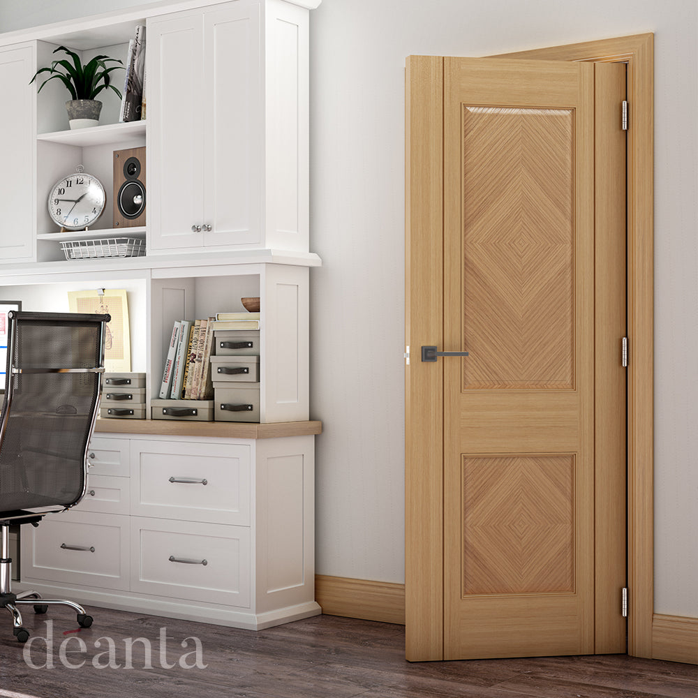 Deanta Oak Kensington Pre-finished Internal door