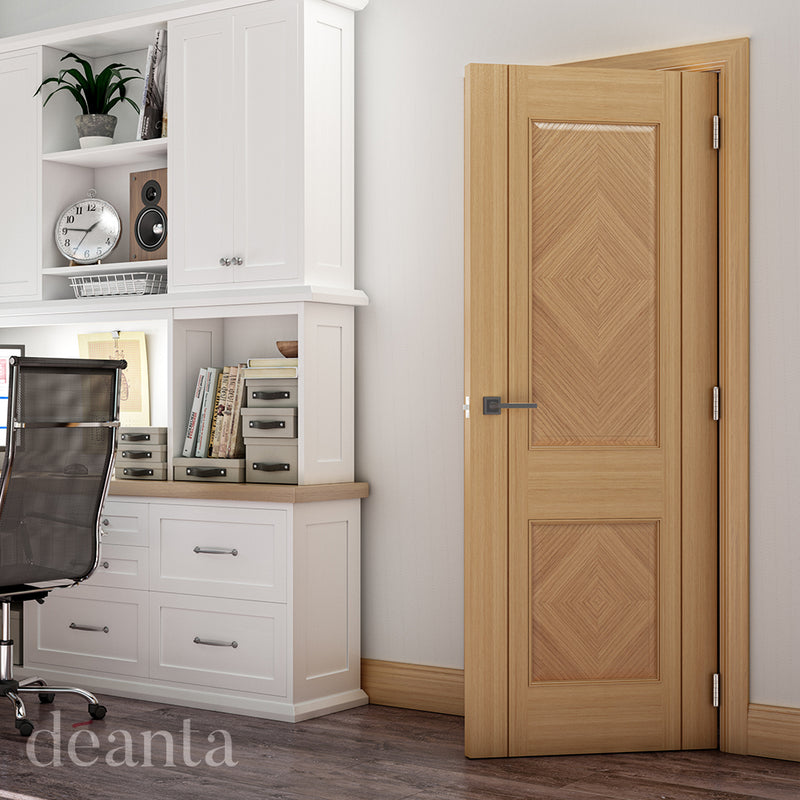 Deanta Oak Kensington Pre-finished Internal door