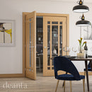 Deanta Oak Kerry Glazed Internal door