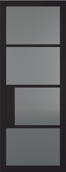 LPD Black Primed Chelsea 4L Tinted Glass Internal door