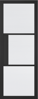 LPD Black Primed Tribeca 3L Reeded Glass Internal door