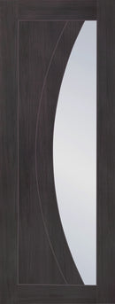 XL Joinery Laminate Umber Grey Salerno Clear Glass