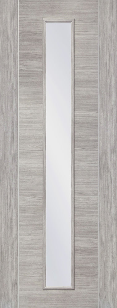 XL Joinery Laminate White Grey Forli Clear Glass