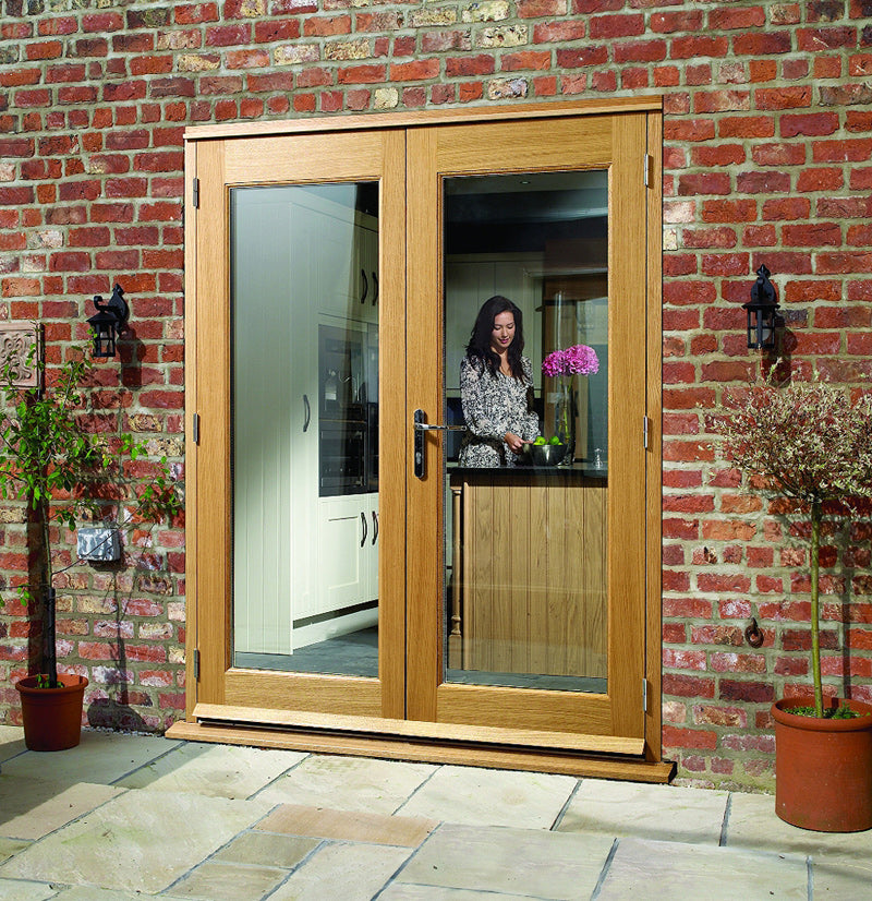 XL Joinery External Prefinished Oak La Porte French Doorset (2074x1790mm)