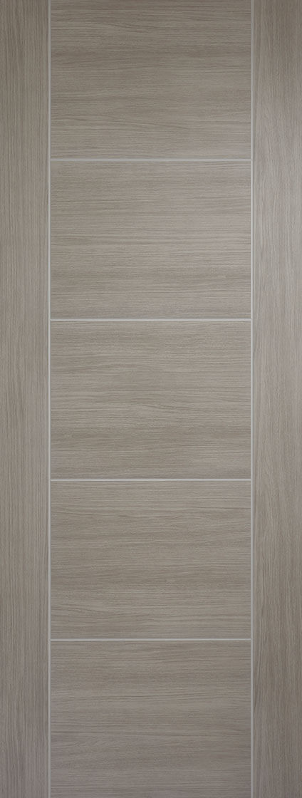LPD Laminated Light Grey Vancouver 5P Fire Door