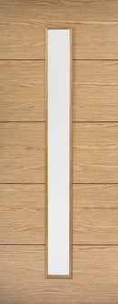 LPD Oak Lille 1L Clear Glazed Pre-finished Internal door