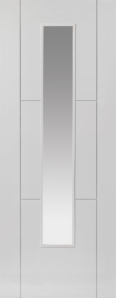 JB Kind White Primed Mistral Glazed Internal door