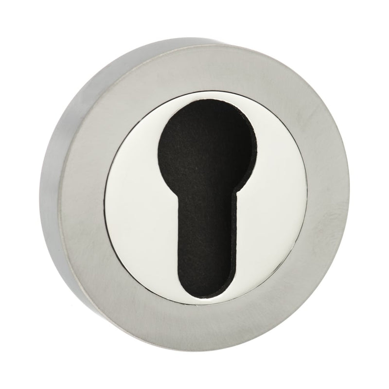 Atlantic Mediterranean Euro Escutcheon (Satin Nickel/Nickel Plated)