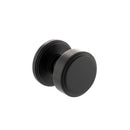 Atlantic Boulton Solid Brass Stepped Mortice Knob on Concealed Fix Rose - Matt Black - Door Supplies Online