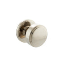 Atlantic Boulton Solid Brass Stepped Mortice Knob on Concealed Fix Rose - Polished Nickel - Door Supplies Online