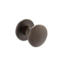 Atlantic Edison Solid Brass Domed Mortice Knob on Concealed Fix Rose - Urban Dark Bronze - Door Supplies Online