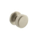 Atlantic Harrison Solid Brass Knurled Mortice Knob on Concealed Fix Rose - Satin Nickel