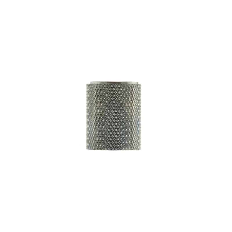 Atlantic Watson Cylinder Knurled Cabinet Knob on Concealed Fix - Polished Chrome