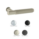 Millhouse Brass Crompton Lever Door Handle on Concealed Round Rose - Satin Nickel
