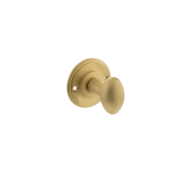 Atlantic Solid Brass Oval WC Turn and Release - Satin Brass