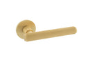 Atlantic Stephenson Designer Lever on 5mm Slimline Round Rose - Satin Brass