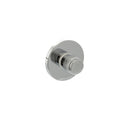 Atlantic Knurled WC Turn and Release on 5mm Slimline Round Rose - Polished Chrome