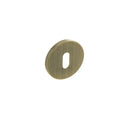 Atlantic Key Escutcheon on 5mm Slimline Round Rose - Yester Bronze