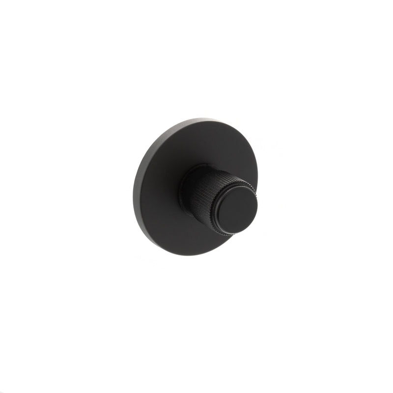 Atlantic Linear WC Turn and Release on 5mm Slimline Round Rose - Matt Black