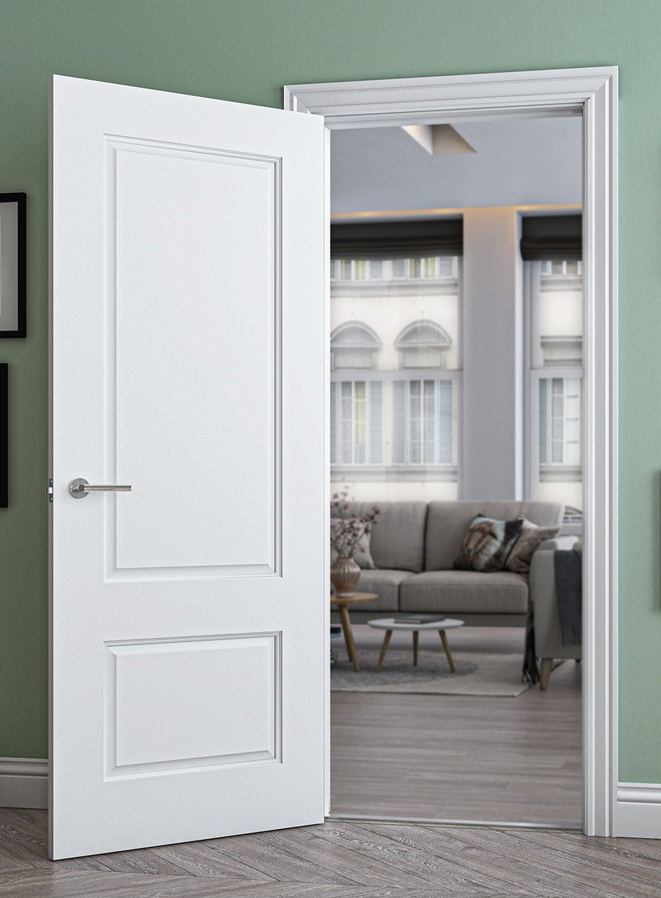 Deanta White Primed Madison Fire Door