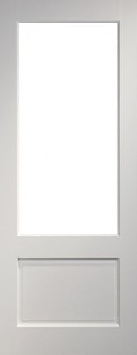White Primed Madison Clear Glazed Door Kit