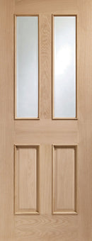 XL Joinery Oak Malton Clear Bevelled Glass RM Internal door