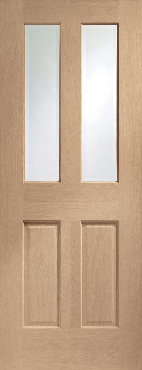 XL Joinery Oak Malton Clear Glazed Fire Internal door