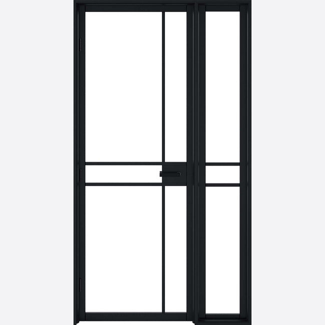 LPD Manhattan Black Pre-Finished W6 Greenwich Demi Panel - 1981mm x 292mm x 35mm