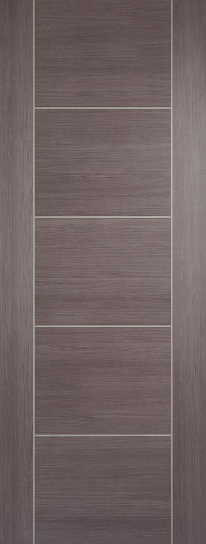 LPD Medium Grey Laminate Vancouver 5P Fire Door