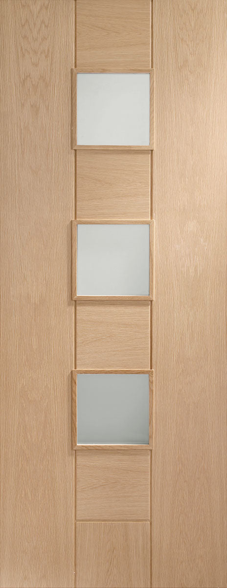 XL Joinery Prefinished Oak Messina Clear Glazed Internal door