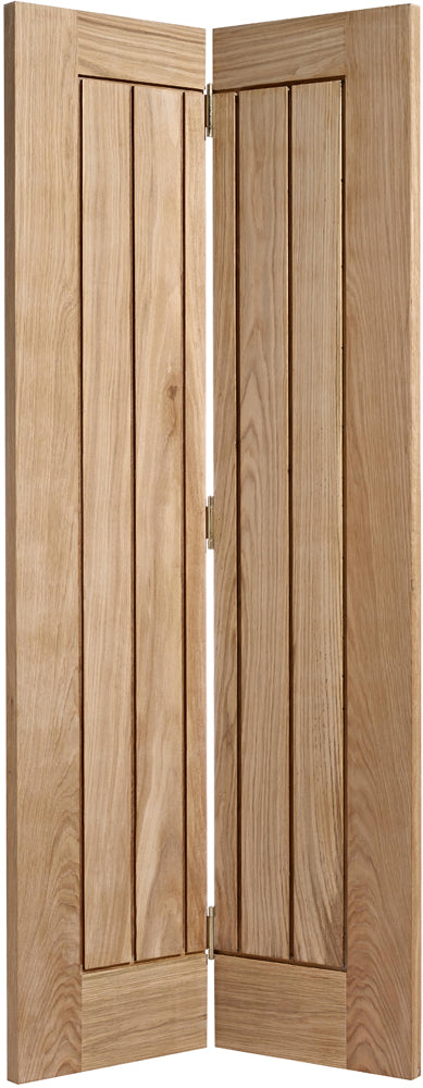 LPD Pre-Finished Oak Mexicano Bi-Fold Internal door