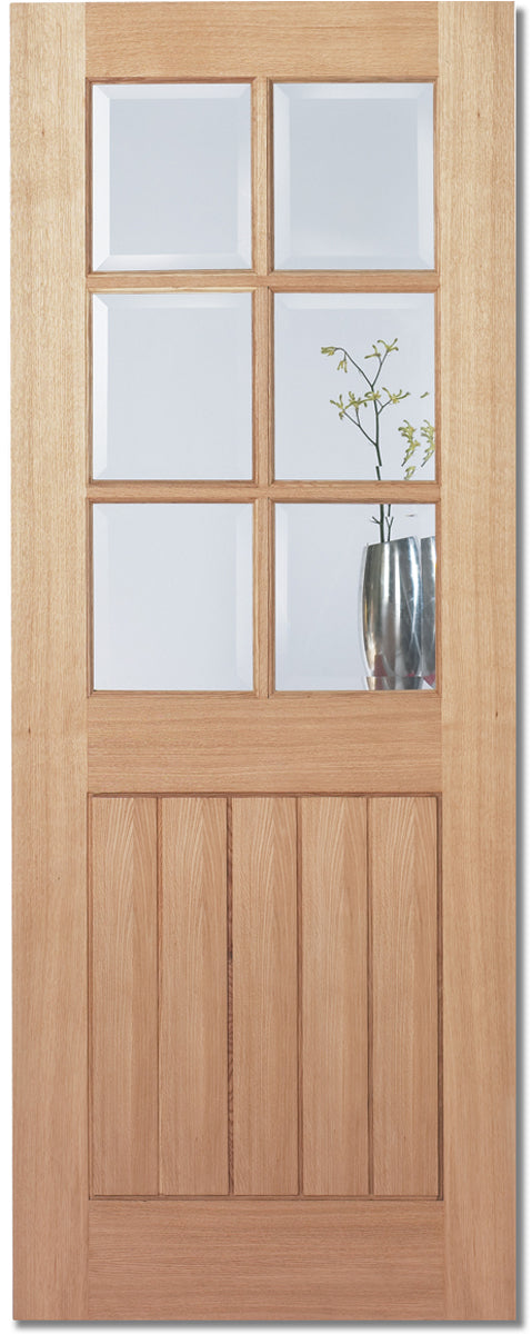 LPD Oak Mexicano 6L Glazed Internal door