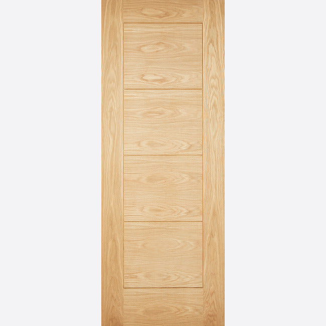 Joinery External Solid Oak Linear 5 Panel Door