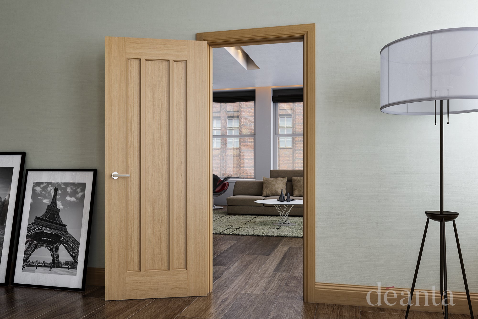 Pre-Assembled Oak Norwich Door Set