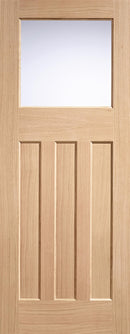 LPD Nostalgia Oak DX 30's Style Glazed Internal door