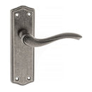 Atlantic Warwick Lever on Backplate (Distressed Silver)