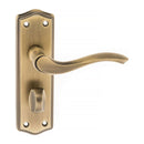 Atlantic Warwick Lever on WC Turn Backplate (Matt Antique Brass)
