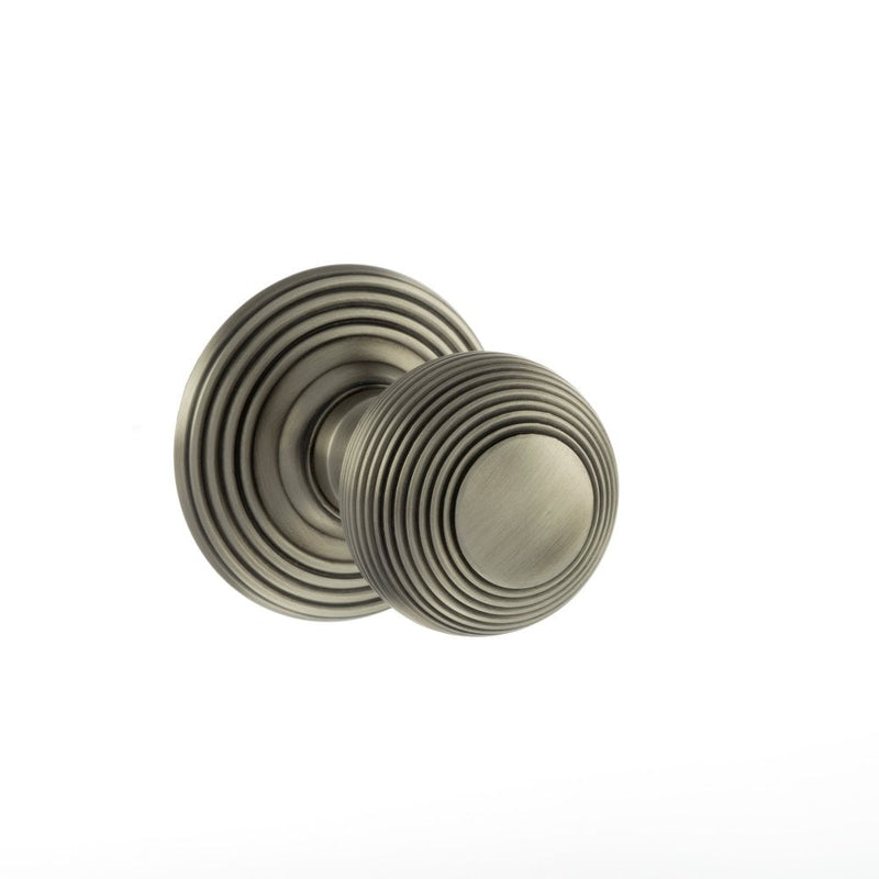 Atlantic Ripon Round Reeded Knob (Matt Gun Metal)