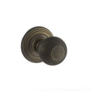 Atlantic Ripon Round Reeded Knob (Urban Bronze)