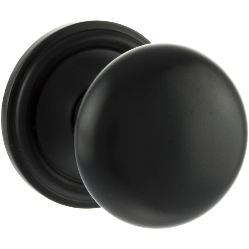 Atlantic Harrogate Mortice Knob (Matt Black)