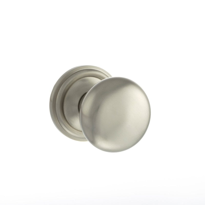 Atlantic Harrogate Mortice Reeded Knob (Satin Nickel)