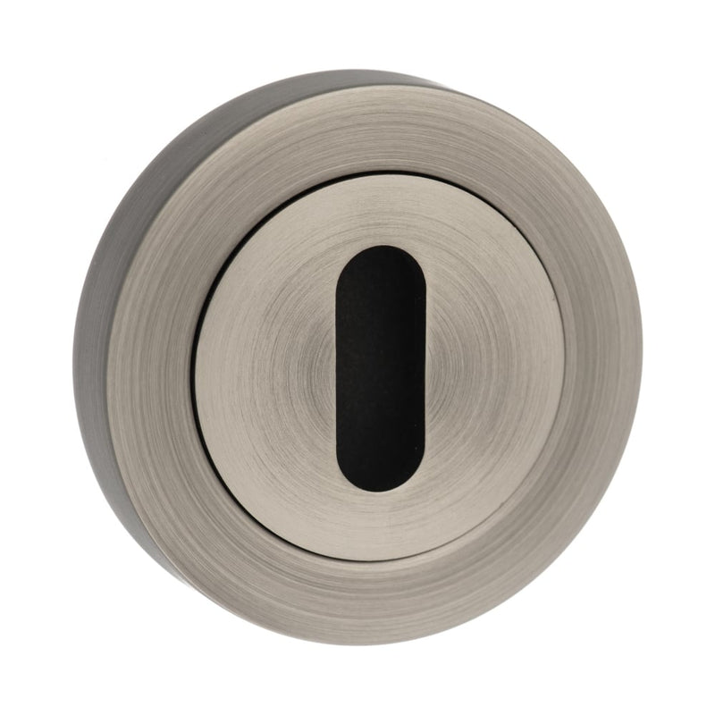 Atlantic Old English Key Escutcheon (Matt Gun Metal)