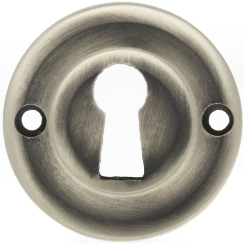 Atlantic Old English Open Key Escutcheon (Matt Gun Metal)