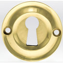 Atlantic Old English Open Key Escutcheon (Polished Brass)