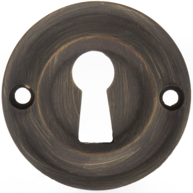 Atlantic Old English Open Key Escutcheon (Urban Bronze)