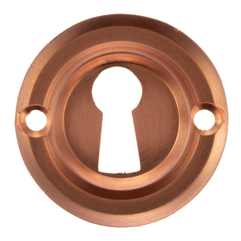 Atlantic Old English Open Key Escutcheon (Urban Satin Copper)