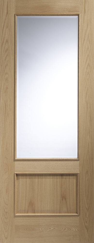 XL Joinery Oak Andria Clear Bevelled Glass RM