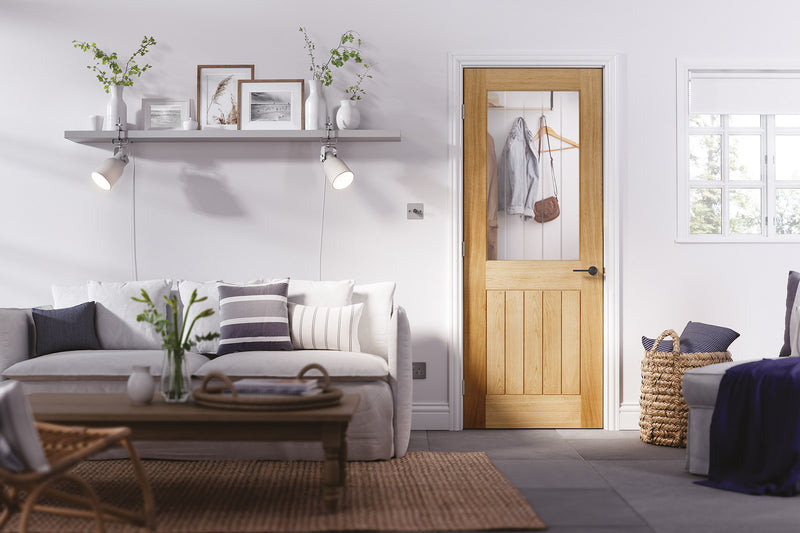 LPD Oak Belize 1L Glazed Internal door